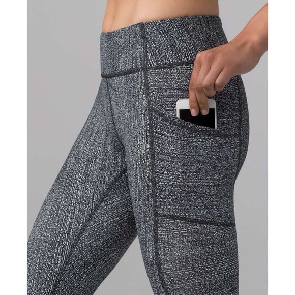 Lululemon Tight Stuff Tight II 25” Reflective Scallop Alpine W5AN2S, Sz 6, 7/8 - Picture 3 of 12